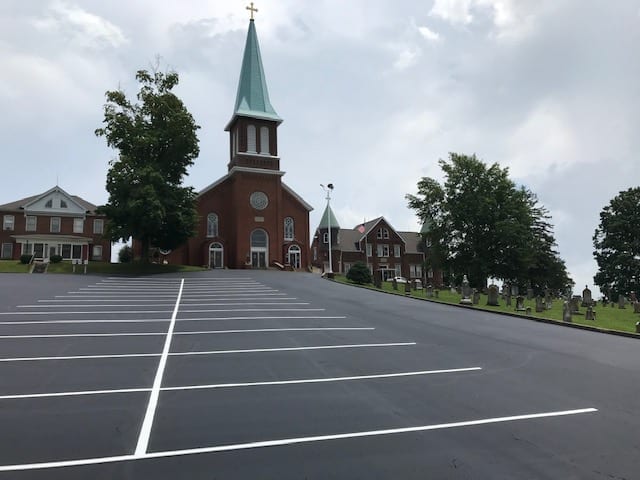 Parking Lot Sealcoating Services and Pavement markings